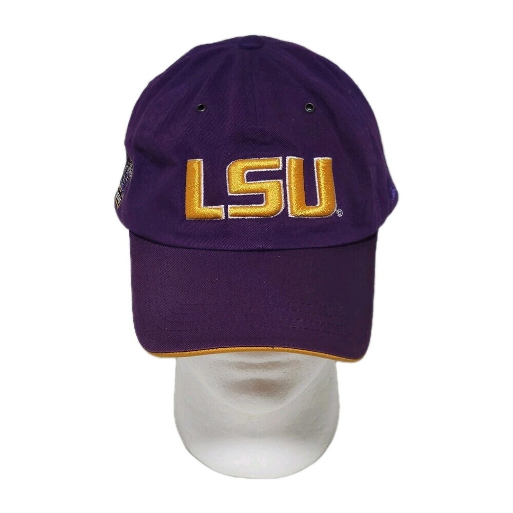 LSU Tigers Baseball Hat Colosseum Embroidered Purple Officially Licensed Cotton